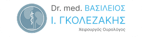 Λογότυπο ιατρείου σε ανοιχτόχρωμη κάρτα με έμβλημα νεφρού και τη ράβδο του Ασκληπιού
